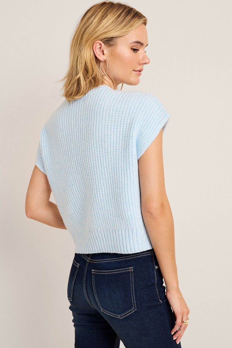 Anna Lace Up Sweater Tee