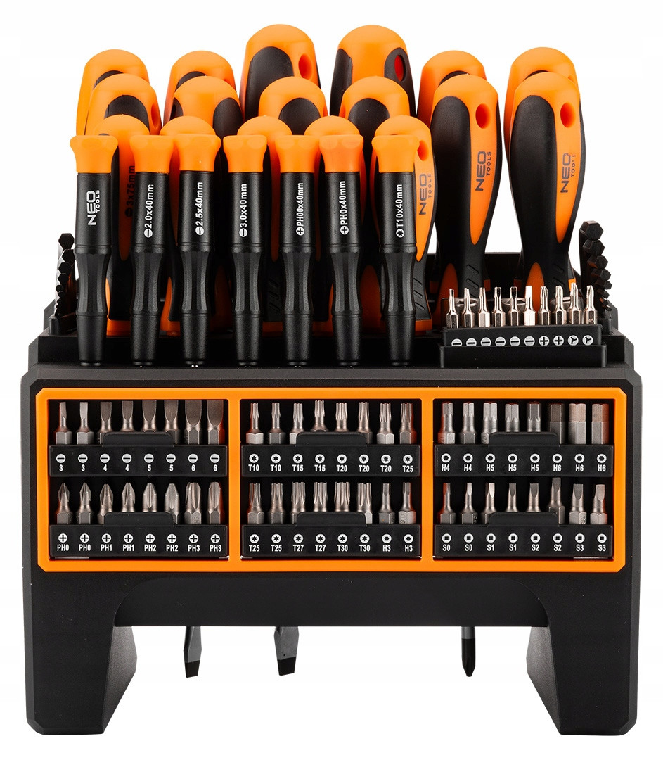 Zestaw wkrętaków śrubokrętów 114 el. NEO TOOLS