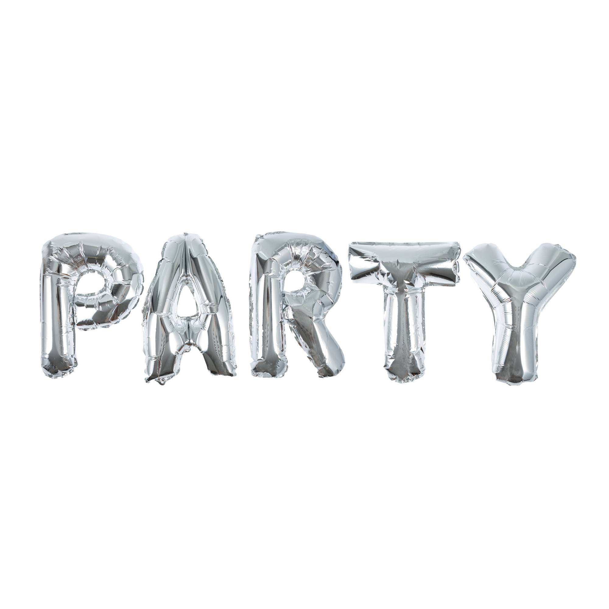Silver Party Foil Balloon Set