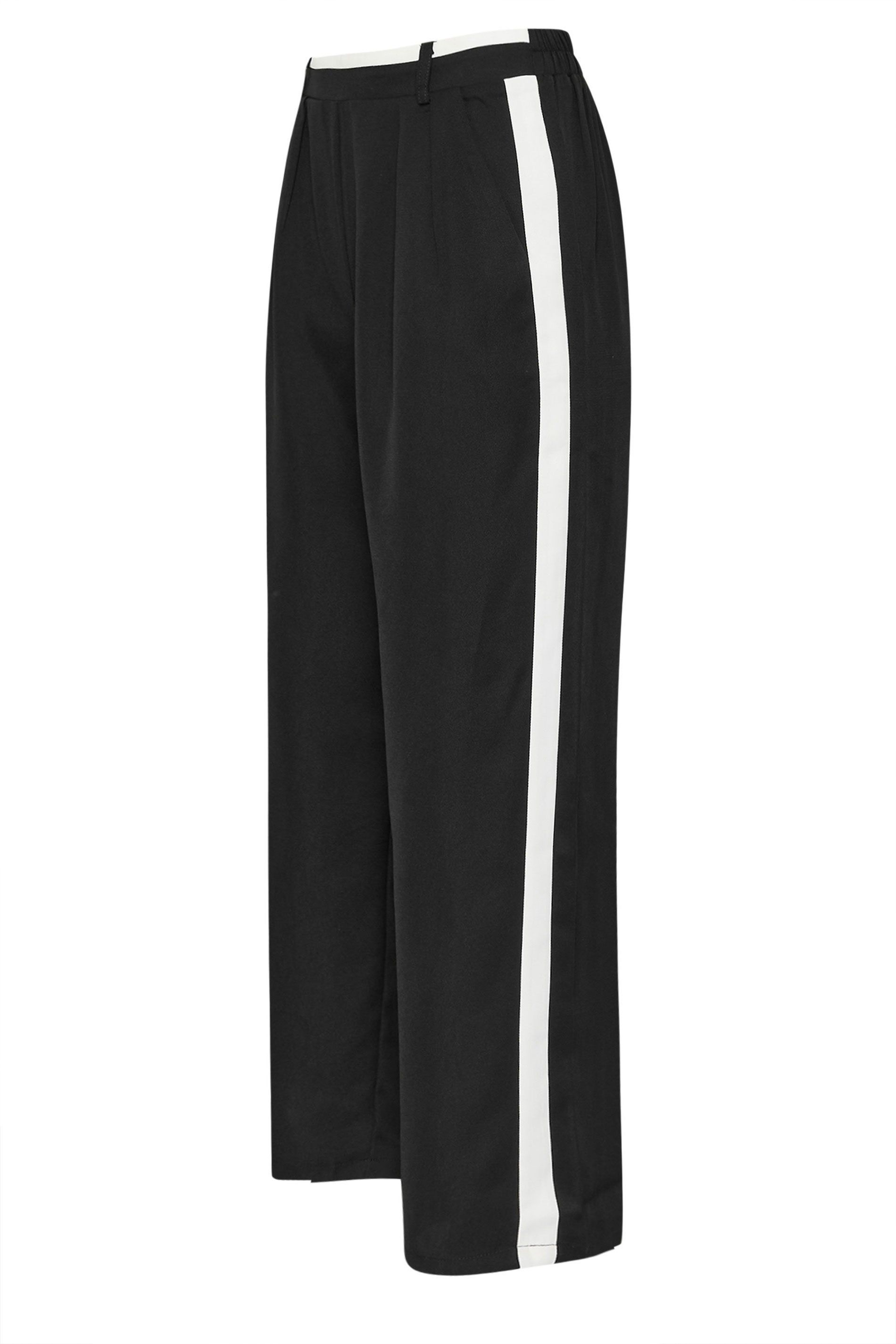 PixieGirl Petite Side Stripe Wide Leg Trousers