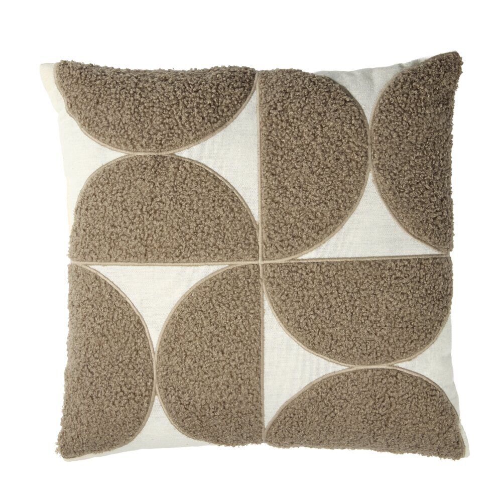 Coussin carré tufté à motif géométrique 40x40cm (2 modèles)