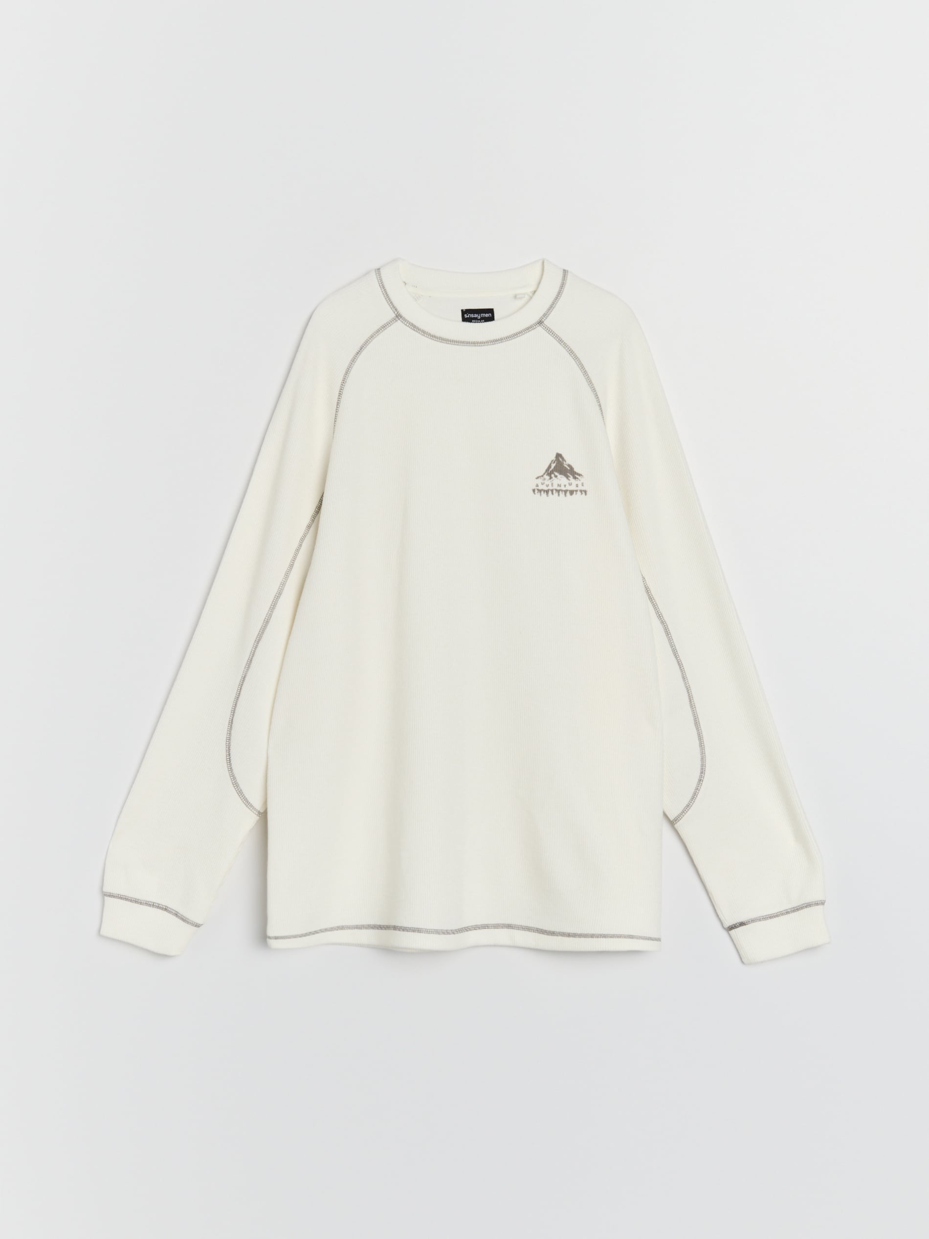 Prążkowana bluza crewneck