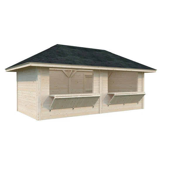 Marktstand »Bianca Set 111«, B x H x L: 588 x 319 x 300 cm, tauchgrundiert