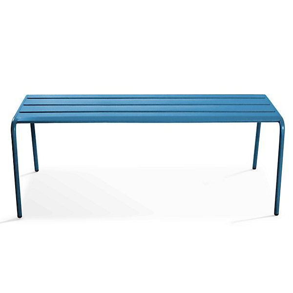 Banc d'intérieur en métal bleu pacificPalavasOviala