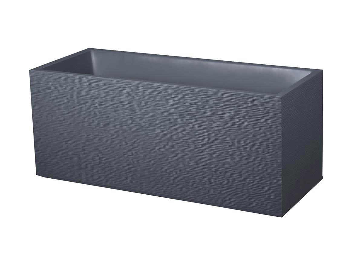 GRAPHIT - Jardinière rectangulaire 100x40x44 cm en polypropylène anthracite