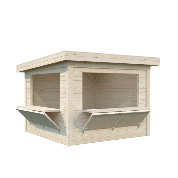 Marktstand »Lenna Set 305«, B x H x L: 300 x 245 x 300 cm, unbehandelt