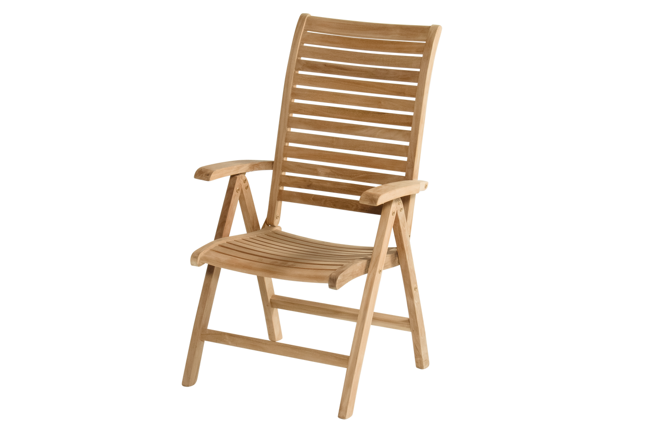 Hartman Tuinstoel Sunderland - Teak Naturel - Zithoogte 44cm