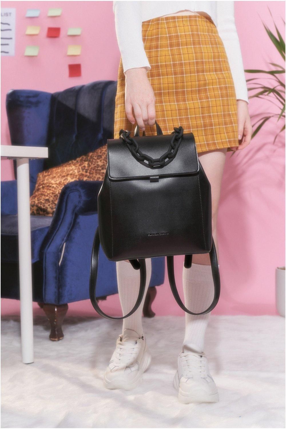Claudia Canova Sophia Chain Flapover Backpack