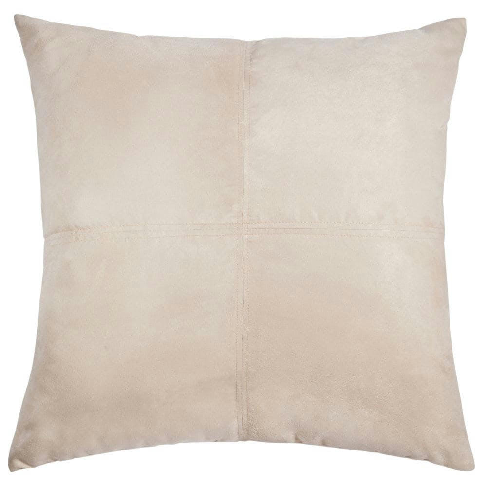 - Coussin en suédine écrue 60x60