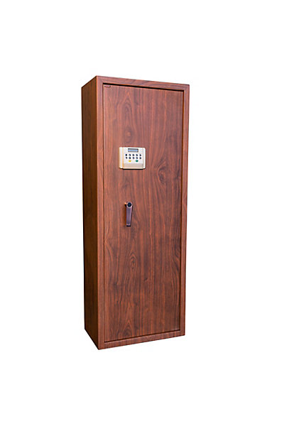 Armoire à fusils à code aspect bois TLE/10, capacité 10 fusils - TECHNOSAFE