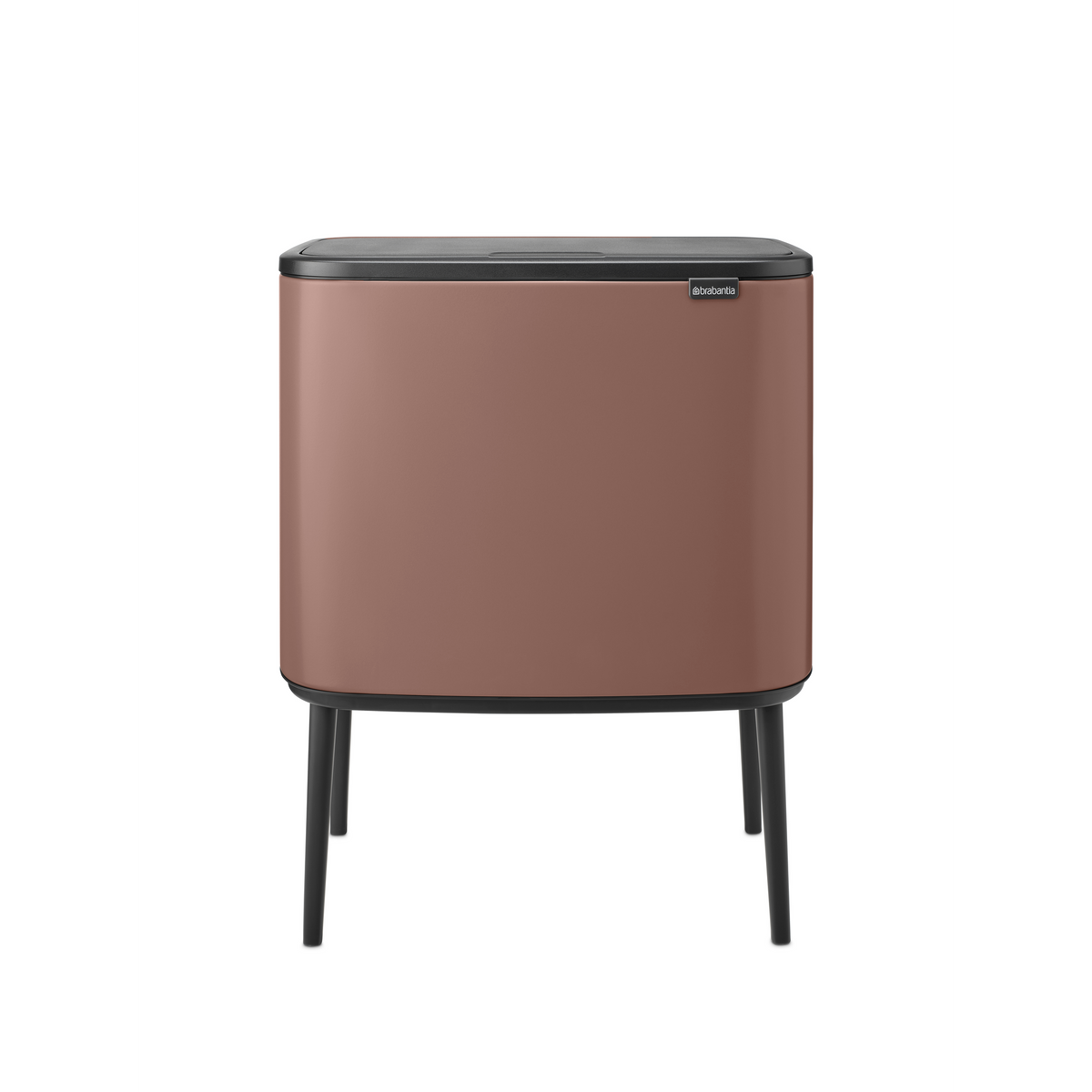 Brabantia Bo Touch Bin, met 2 binnenemmers, 11   23 liter - Satin Taupe