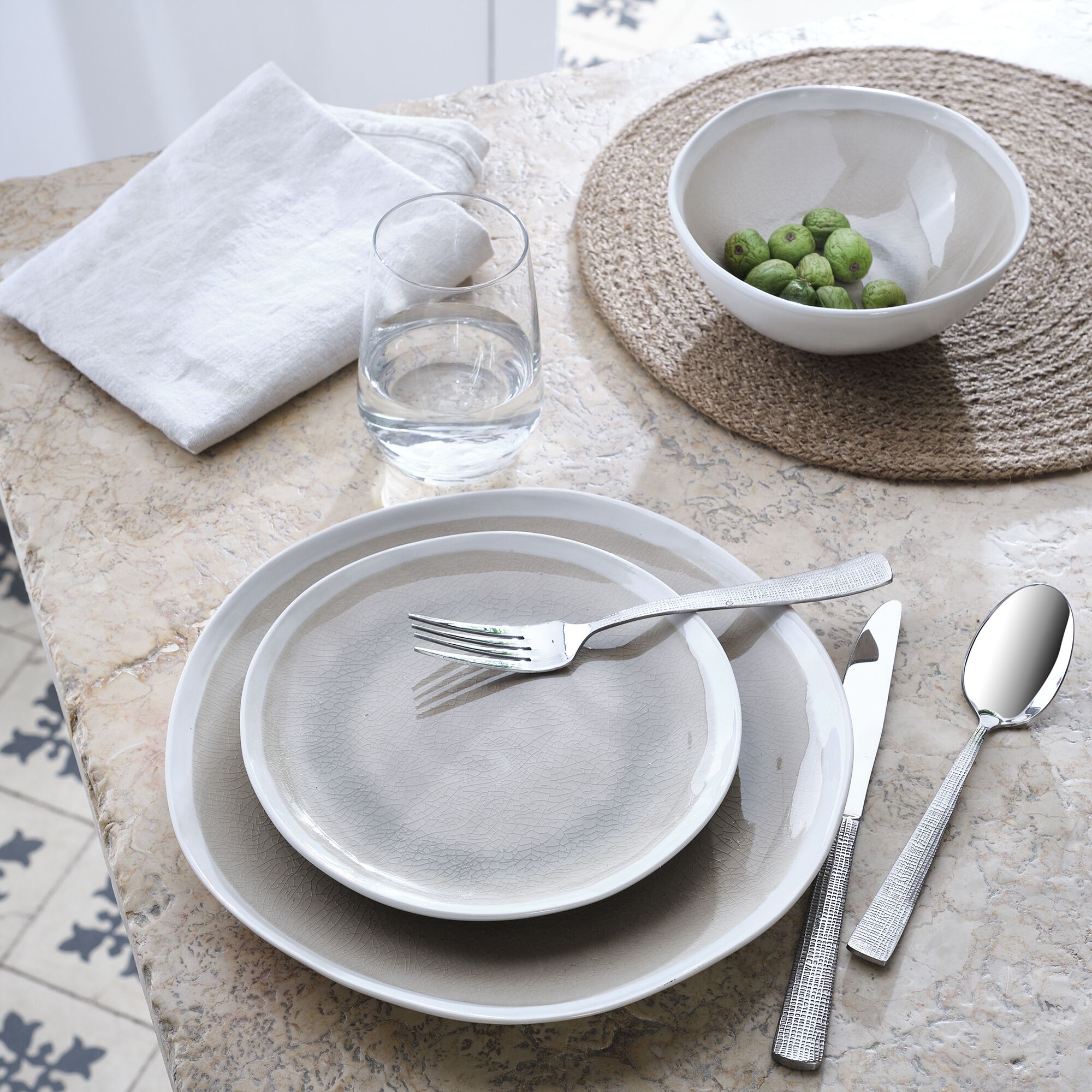 LEZARDI - Coupelle en grès D17cm - beige alpilles