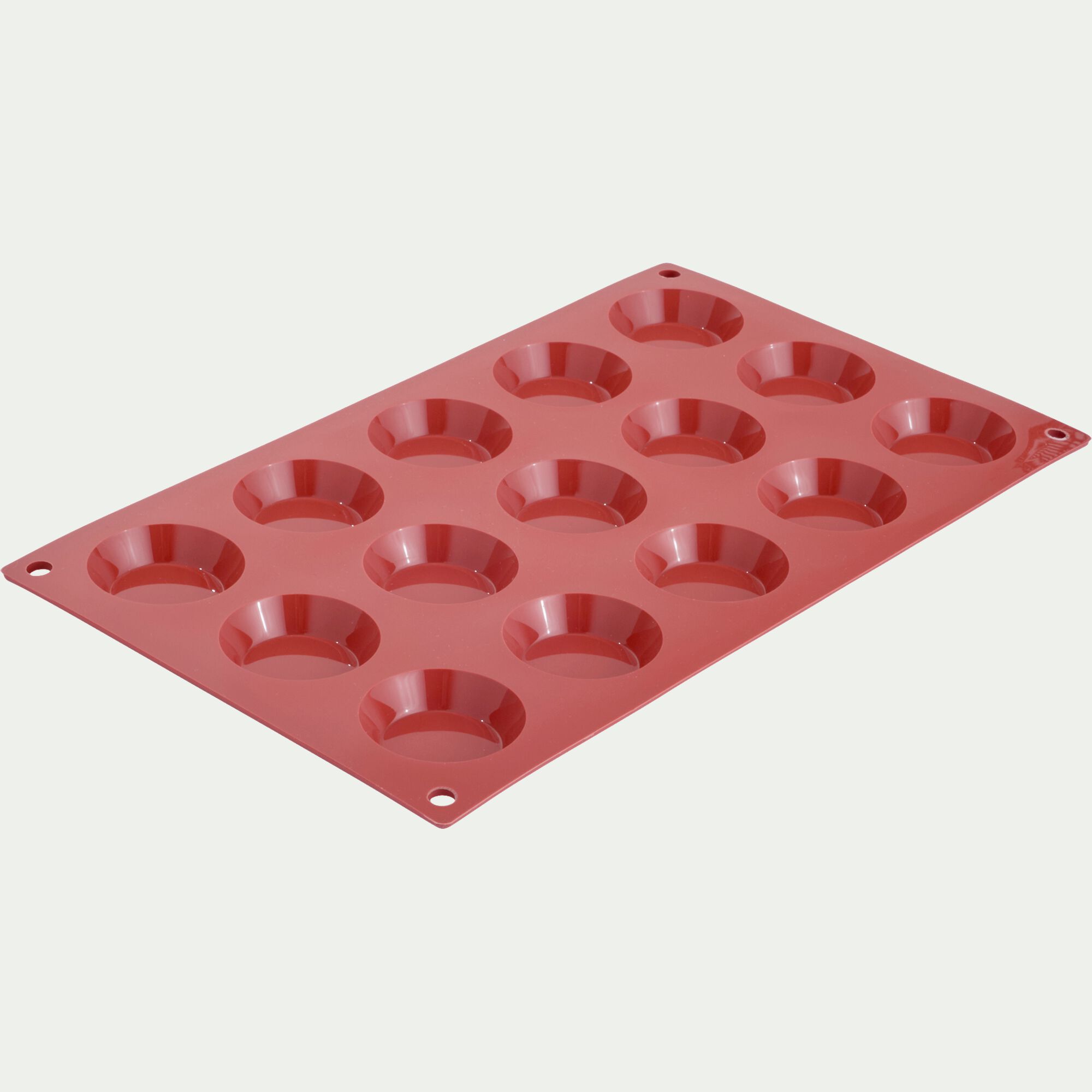 SILIKOMART - Lot de 15 moules à tartelettes en silicone platinium - marron