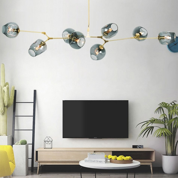 Lampa sufitowa SMOKEY MD2003-9PCS-JG