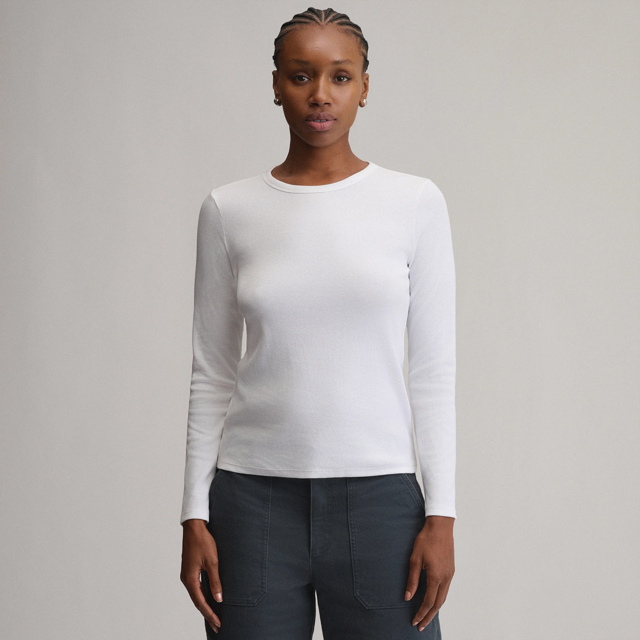 Women's Softline Rib Long-Sleeve Crew