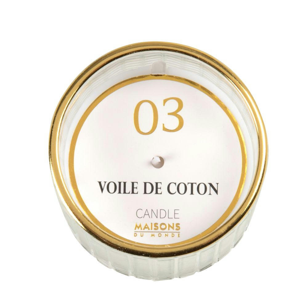 COLORAMA - Bougie parfumée en verre blanc H7 100 g