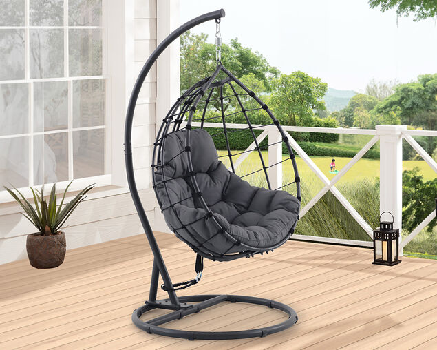 Evolve Hanging Egg Chair - Grey
