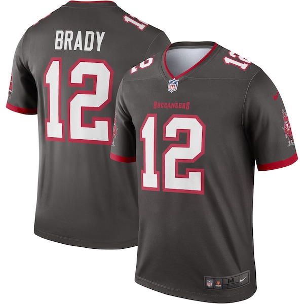 Tom Brady Tampa Bay Buccaneers Nike Alternate Legend Jersey - Pewter/Red