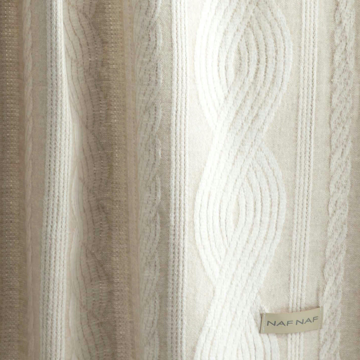 BRAID - Plaid en coton beige 130x170