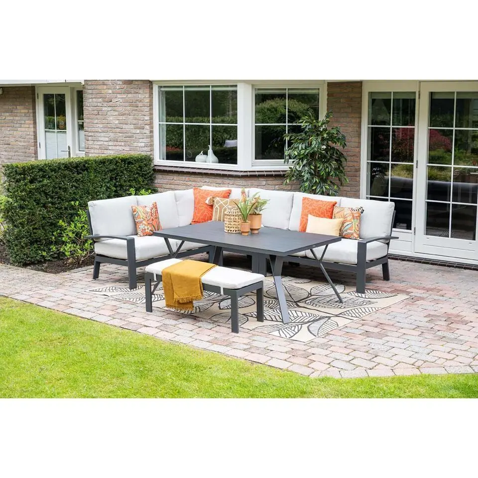 Garden Impressions Camilo lounge dining set 6-delig �?donker grijs