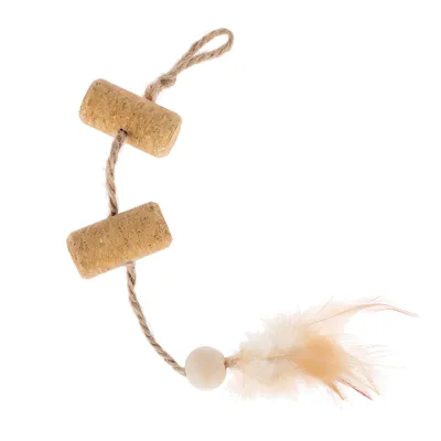 TIAKI Cork Toy with Feather