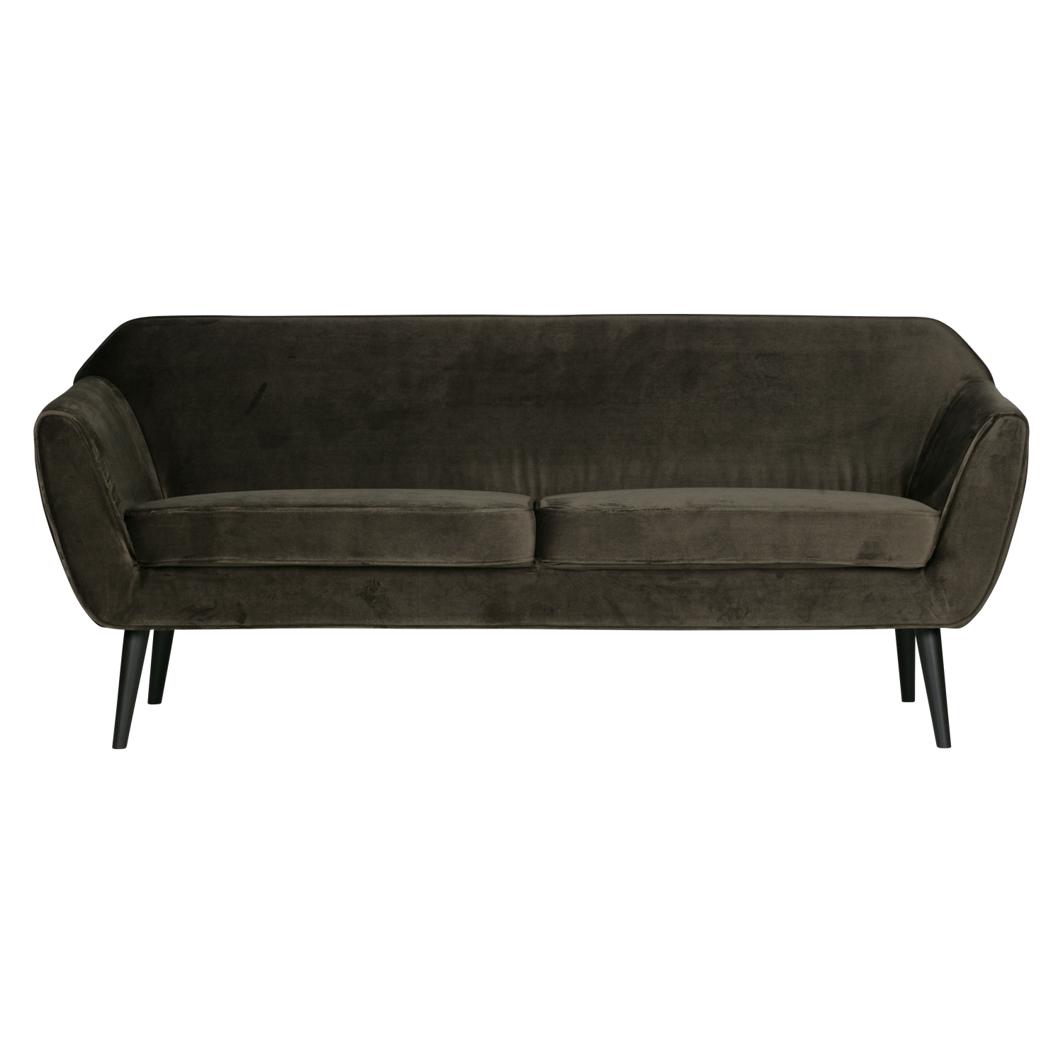 WOOOD 2-zits bank Rocco - Velvet - Warm Groen - 75x187x82