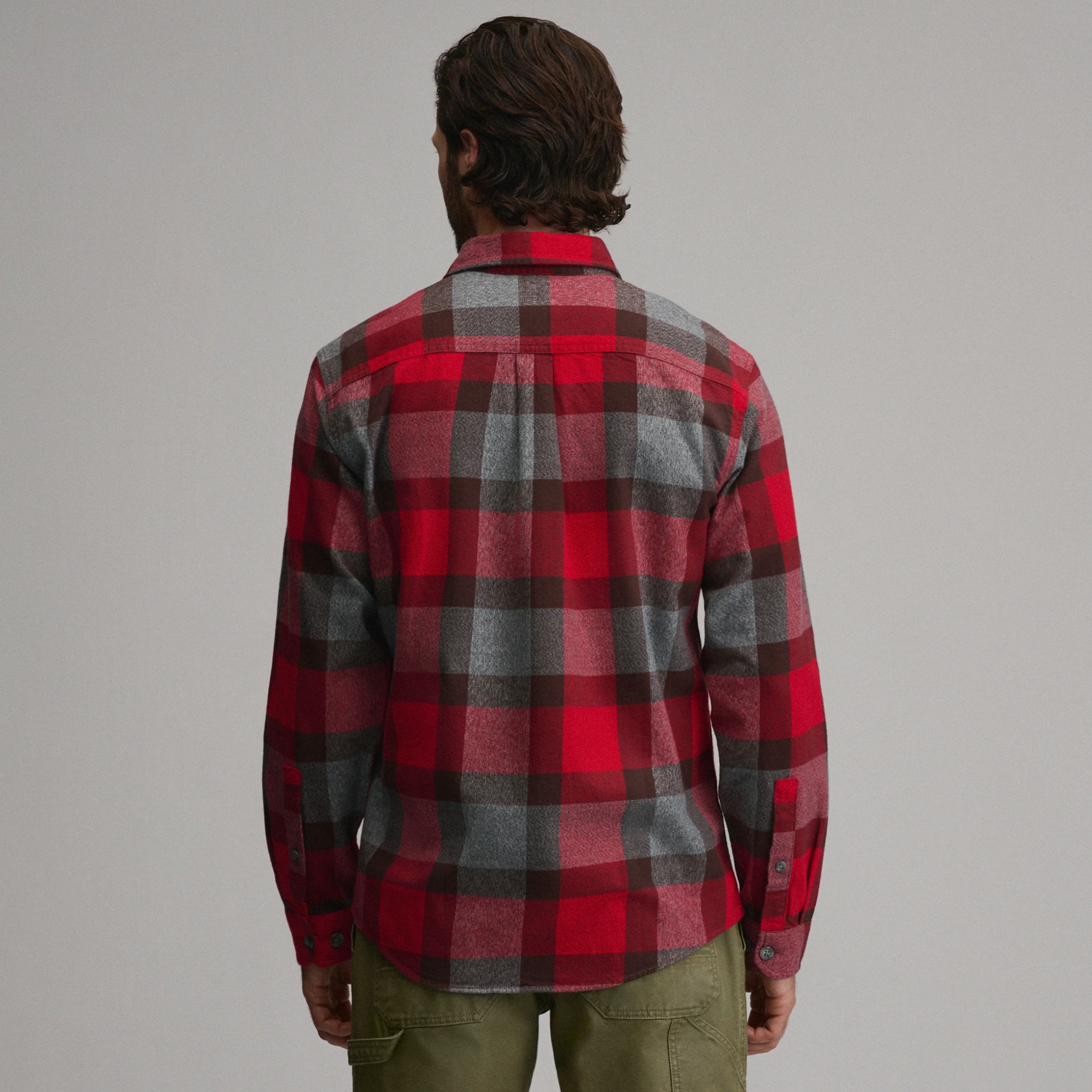 Men's Long-Sleeve Eddie's Cabin Shirt - Jaspe Flannel