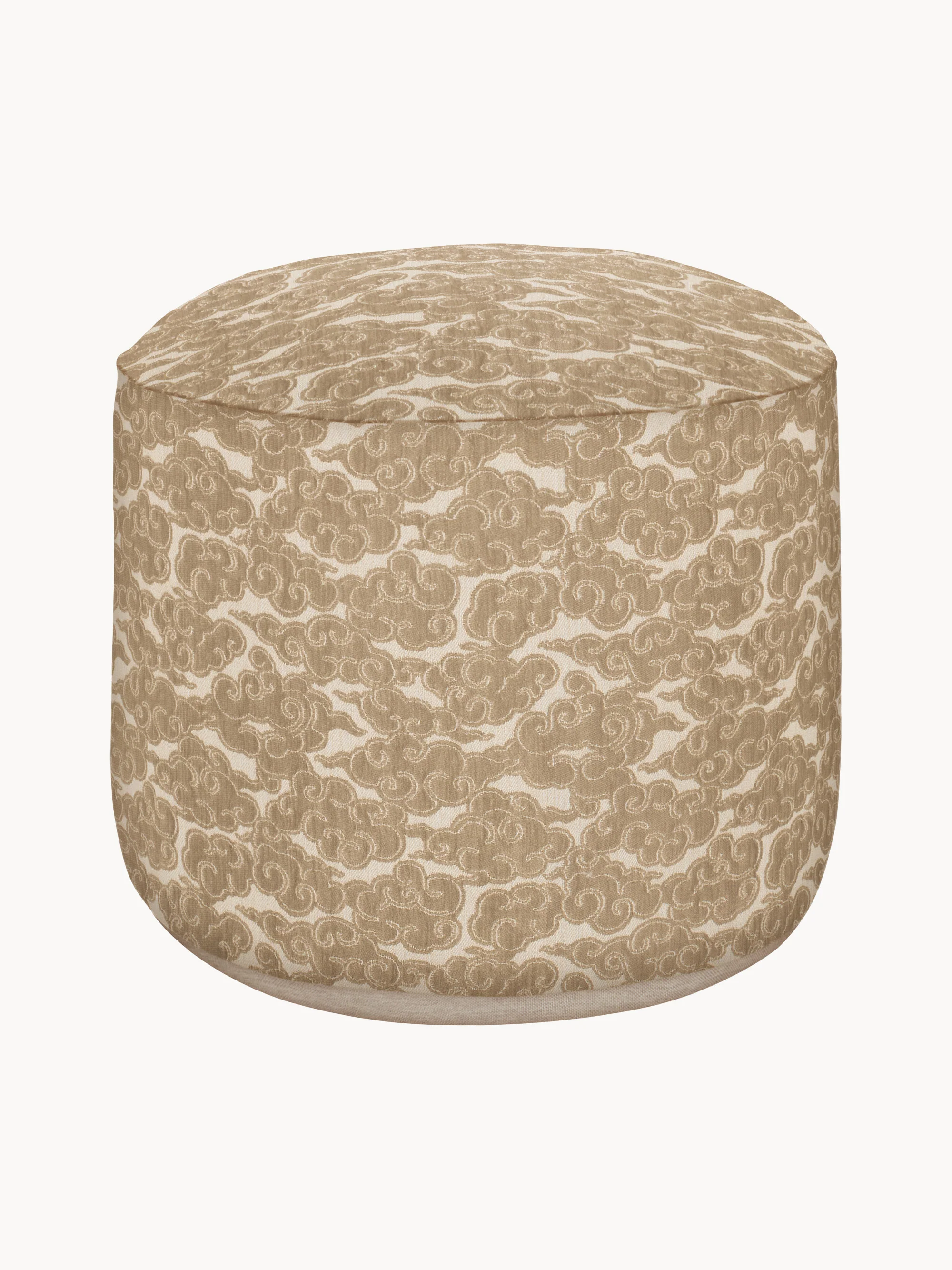 Handgefertigter Outdoor-Pouf Yin