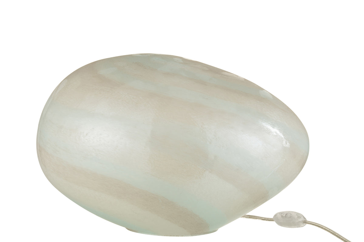 J-Line lamp Parel Ovaal - glas - wit