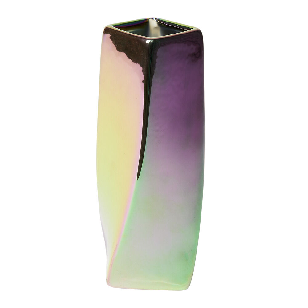 Vase en céramique chromé 6,5x6.5xH15cm (3 modèles)