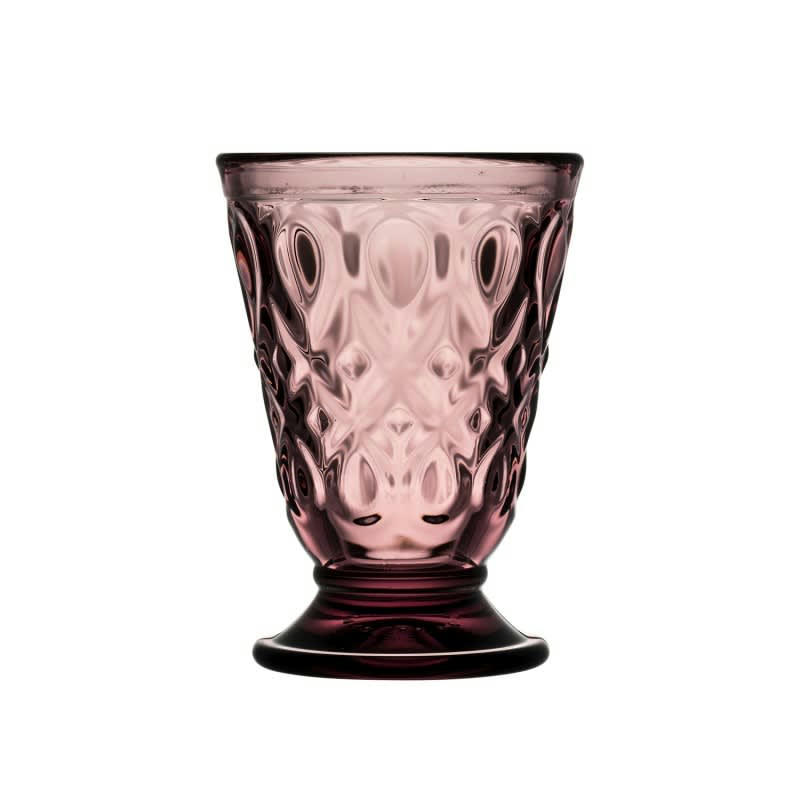 LOT DE 6 VERRES À EAU, LYONNAIS - Verre à eau  en verre améthyste - lot de 6