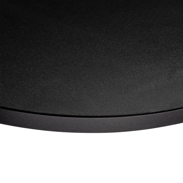 KOLM Blat laminowany czarny okrągły fi 50 cm do biurka, stołu, stolika