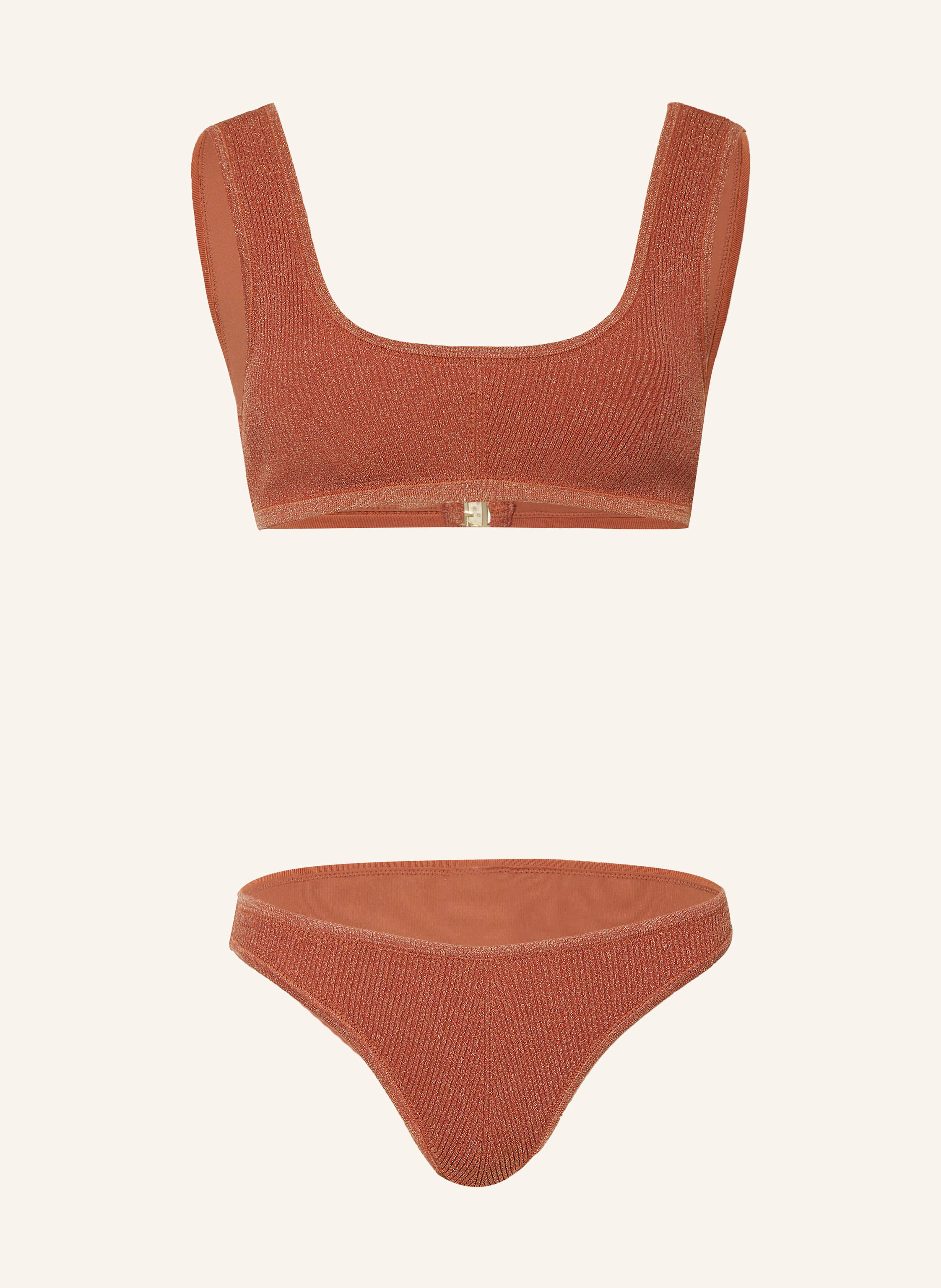 ZIMMERMANN Bustier-Bikini WYLIE mit Glitzergarn