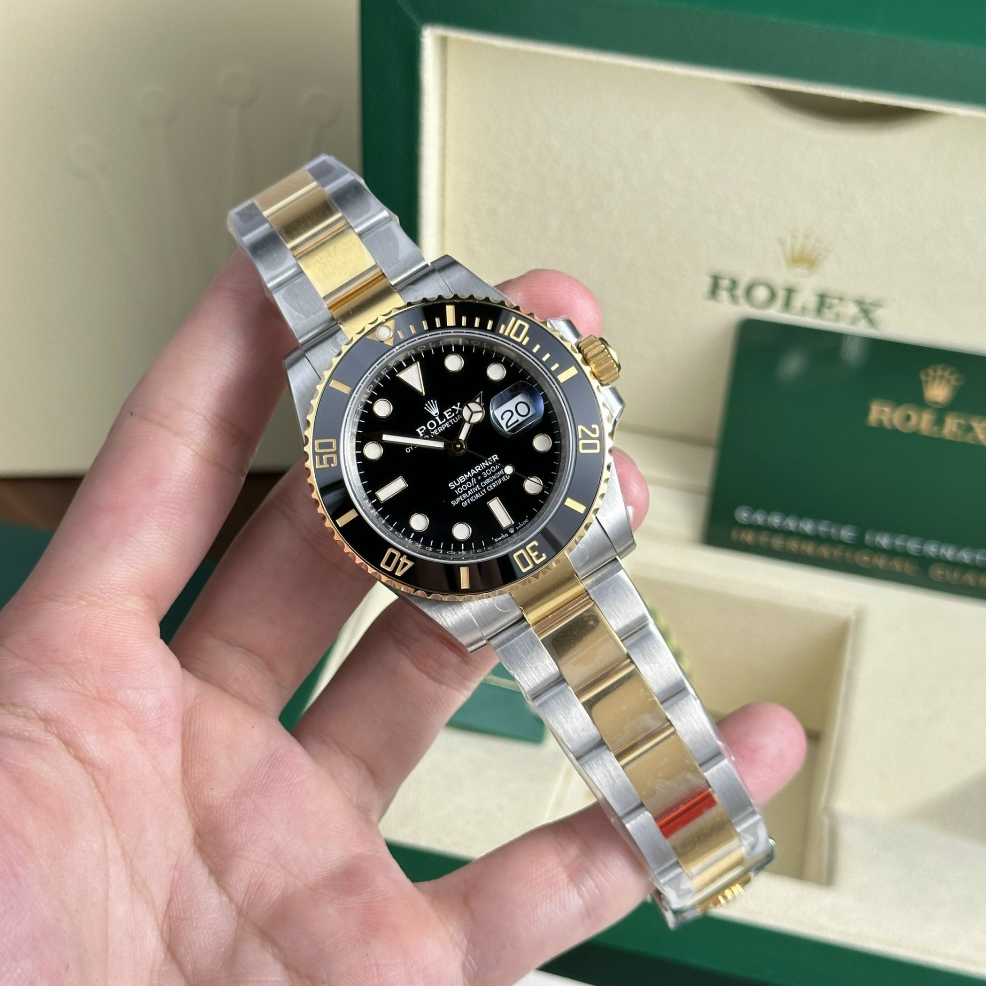 Rolex Submariner 126613LN SS/YG Plated Black Dial 41mm Oyster Super Clone