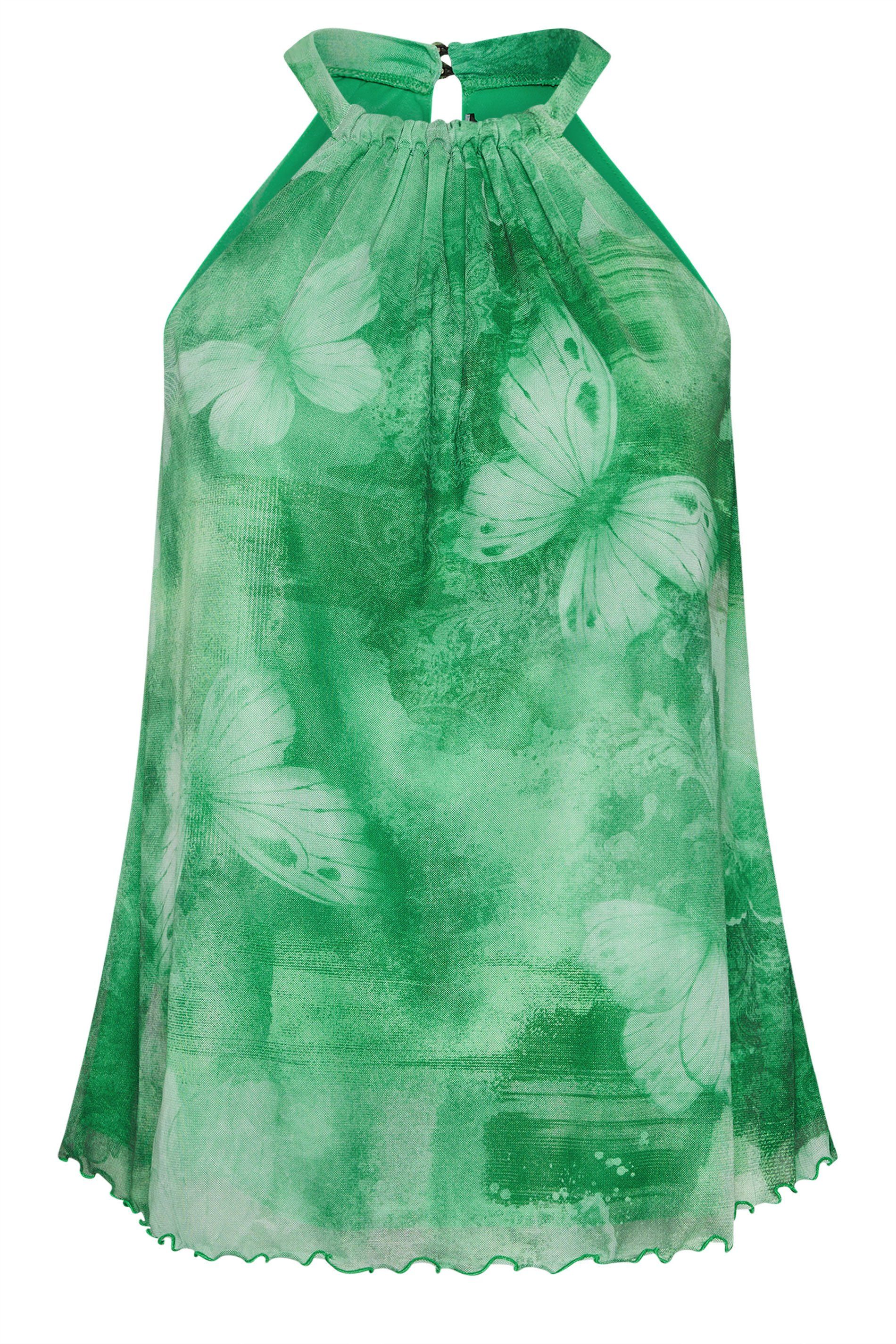 Yours Butterfly Print Halter Neck Top