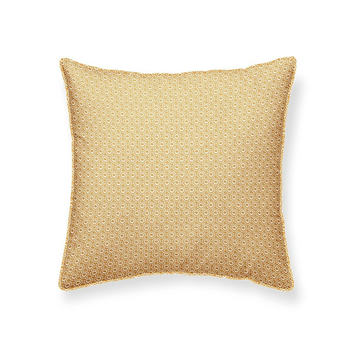 DESERT CHIK - Coussin décoration imprimé en Coton Jaune 38x38 cm