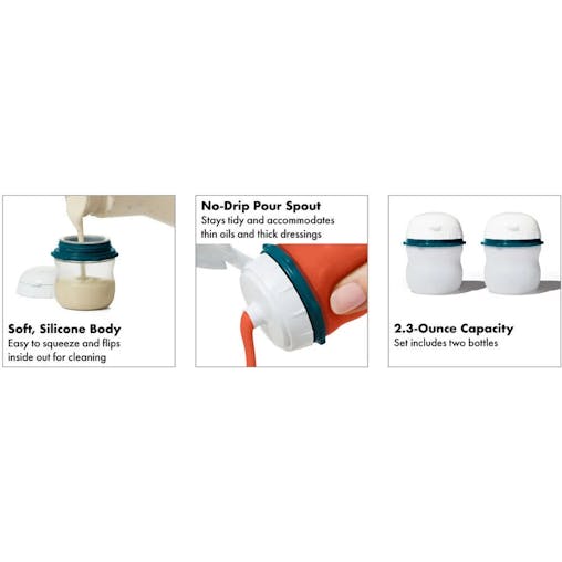 OXO Good Grips Prep & Go Silicone Squeeze Bottles 2 Piece