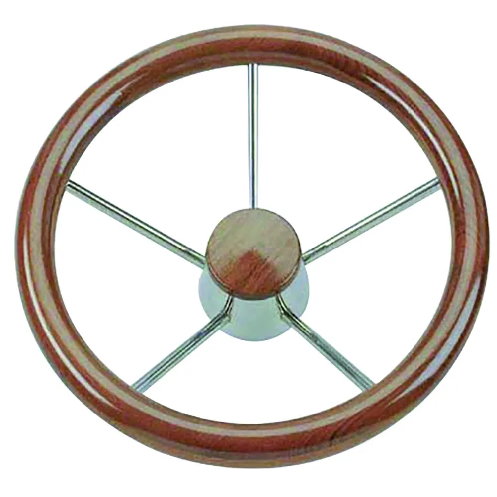 Savoretti stainless steel Teak Wood Handle Rudder Wiht Spooks