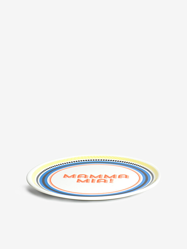 Assiette mamma mia! - bitossi home orange