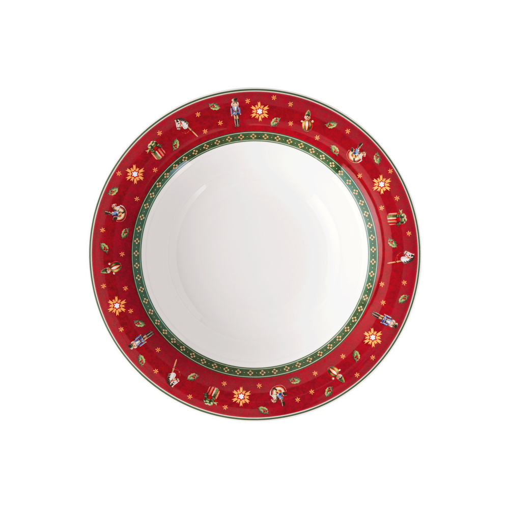 Toy's Delight Soup bowl - Red, 9.1'', Premium Porcelain