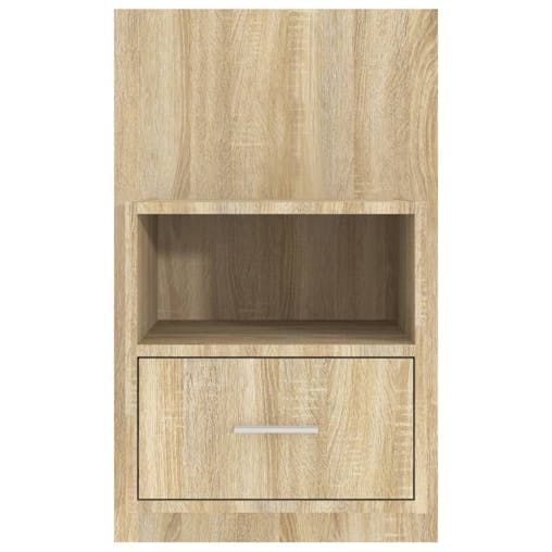 NNEVL Wall-mounted Bedside Cabinets 2 pcs Sonoma Oak