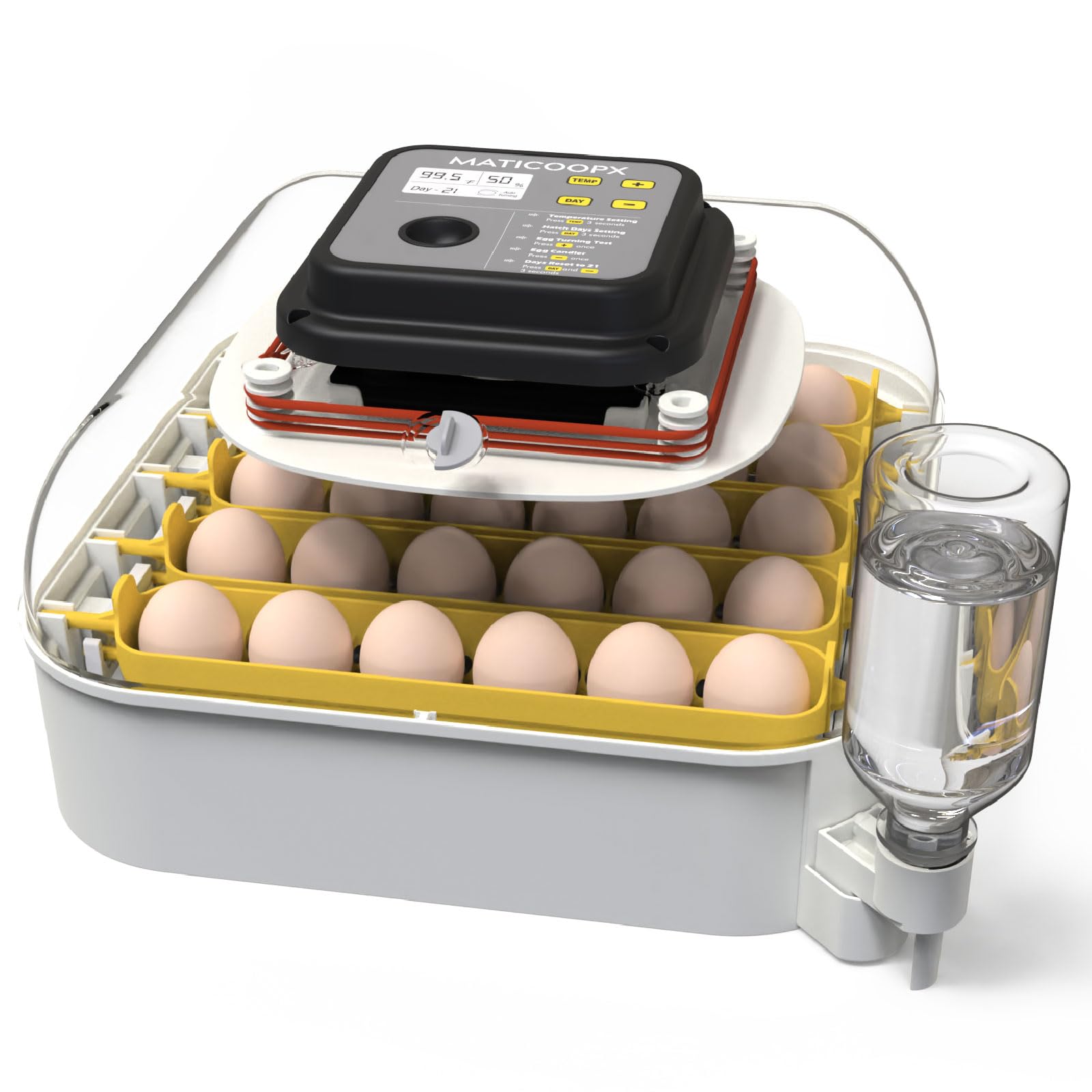 MATICOOPX MATICOOPX 30 Egg Incubator with Humidity Display