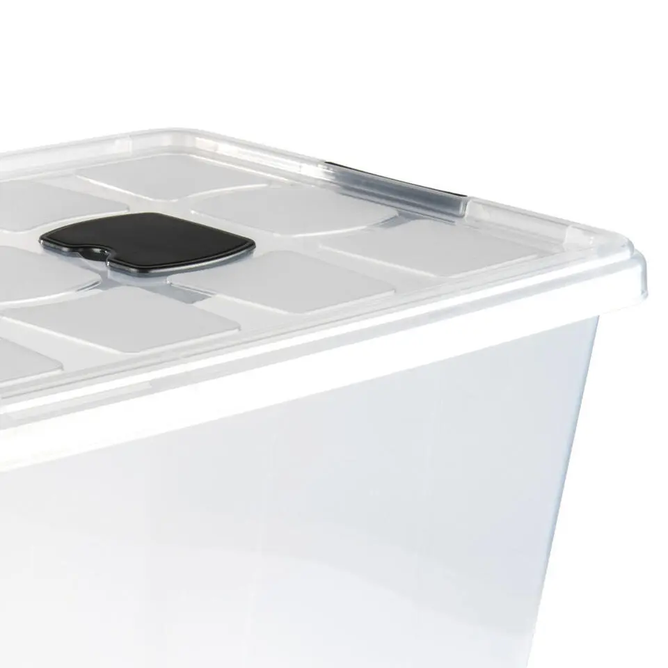 Plasticforte Opslagbak met deksel - 1x - 86L - 62 x 45 x 47 cm