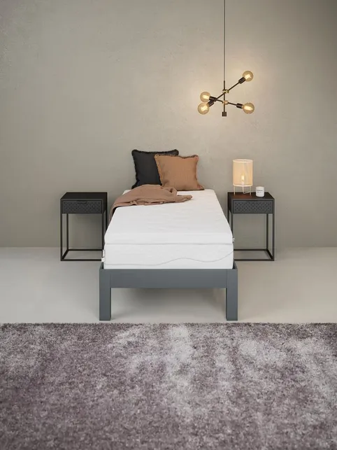 Topmadras 80x200cm WELLPUR GULEN hvid