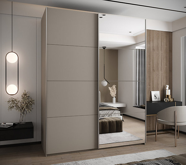 Armoire Lux 3 à portes battantes H. 245,5 x L. 200 x P. 64, 2 portes