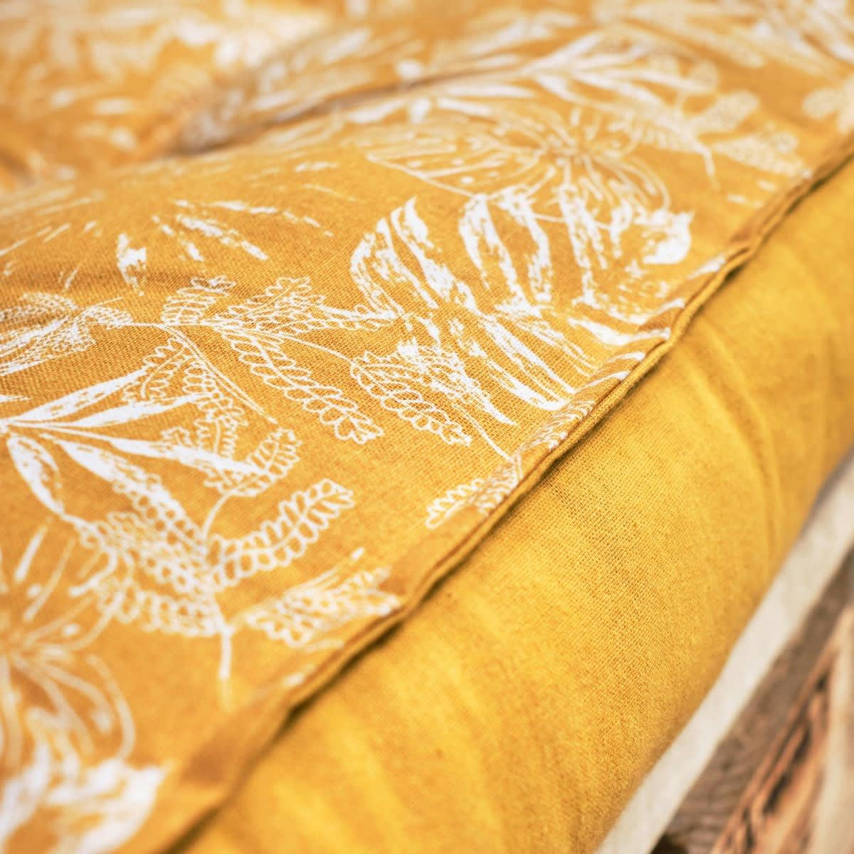 SPIRIT GARDEN - Matelas palette ocre 120x80cm