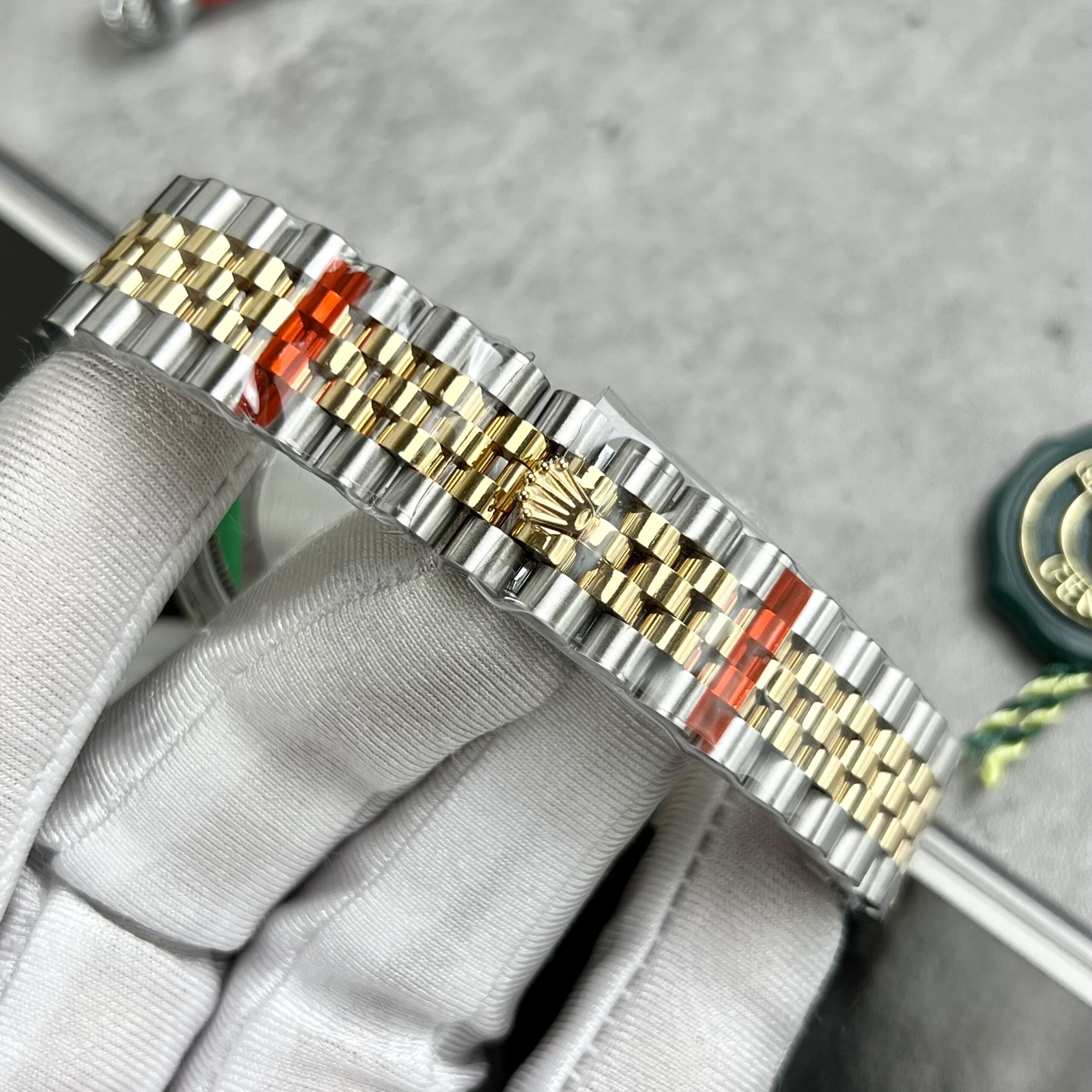 Rolex Datejust SS/YG Plated MOP Dial CZ Diamonds 31mm Jub AAA Replica