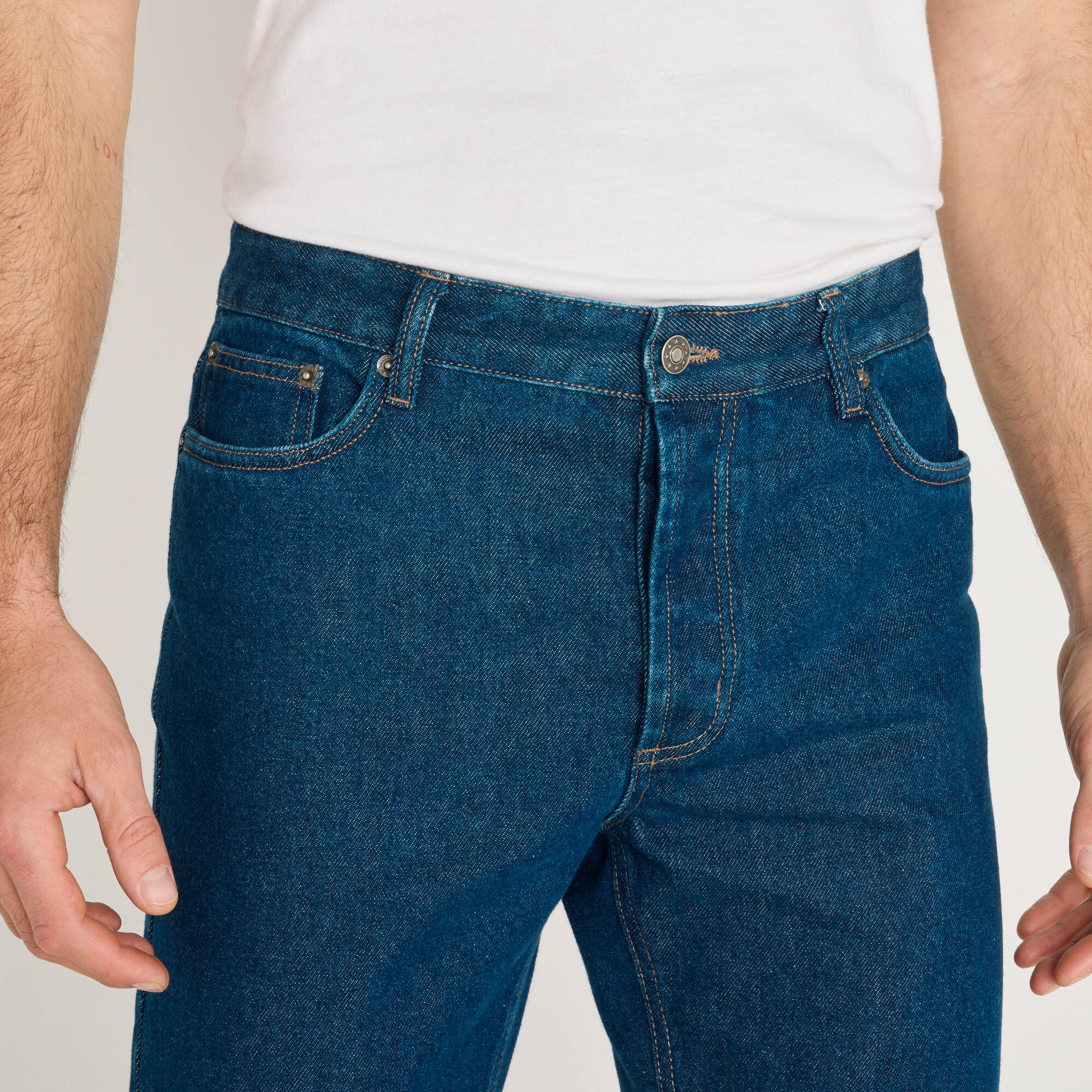 Jean droit basique 100% coton - L32
