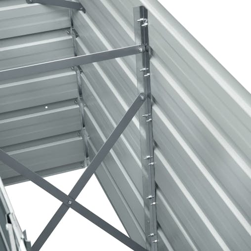 NNEVL Garden Raised Bed Galvanised Steel 240x40x77 cm Anthracite