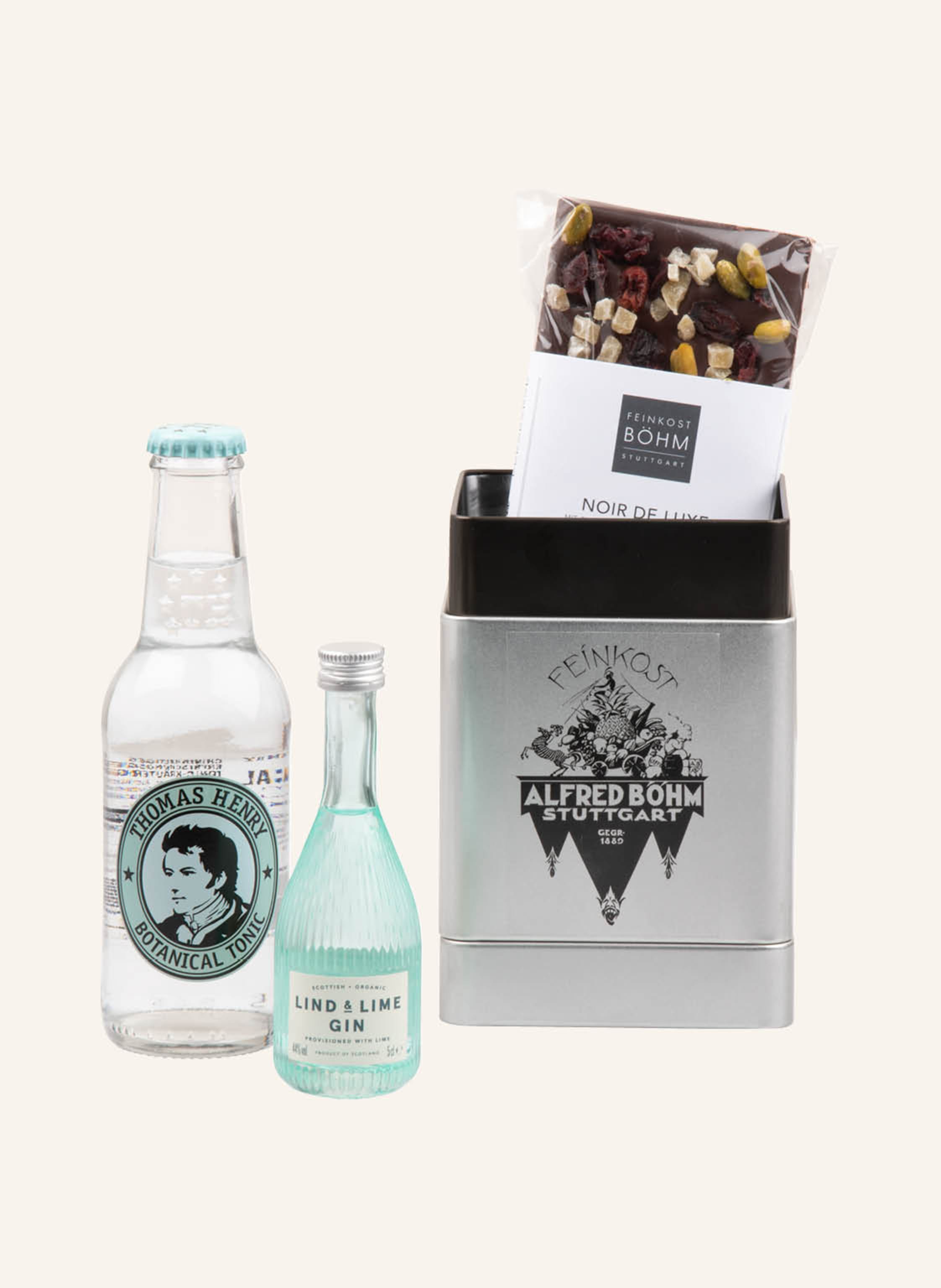 Feinkost Böhm Geschenkdose GIN TONIC TO GO